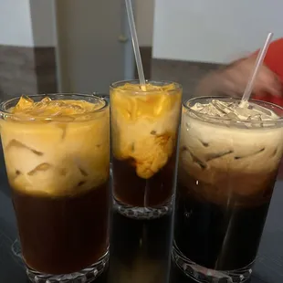Thai iced tea and Thai coffee