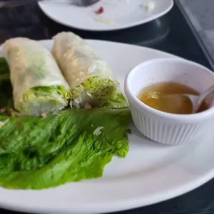 A bunch of delicious food. Sorry I forget the names.