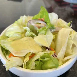 Side salad that comes with the lunch special