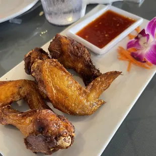 Chicken wings were over cooked and dry. They are usually good.