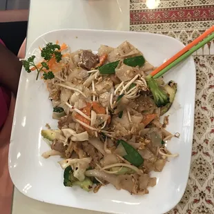 Pan Fried Flat Noodles