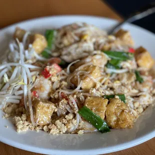 a plate of food on a table