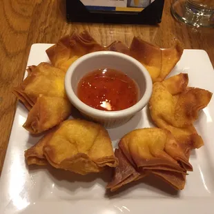 Crab rangoons- very good! Only $4.99