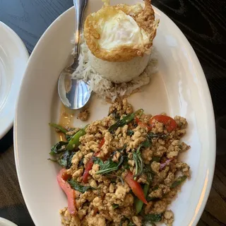 Hot & Spicy Basil Over Rice