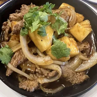 48. FLAMING BEEF /RICE