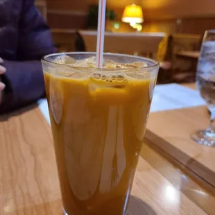 Thai iced tea.