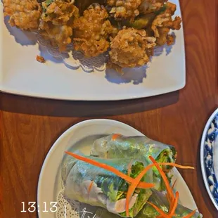 #FriedCalamari &amp; #FreshSalad Roll