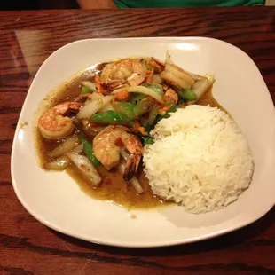 Spicy Thai Basil with Shrimp