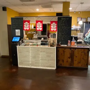 the interior of a restaurant