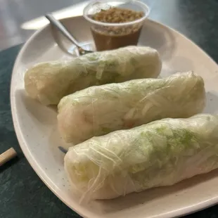 Summer roll with no cilantro.