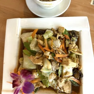 Pad Pak with chicken.