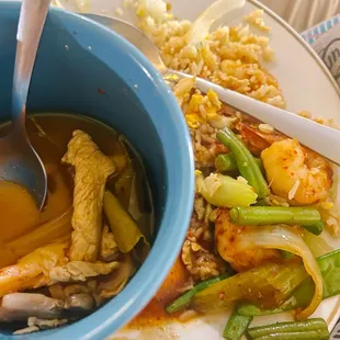 Hot and Spicy Chicken Silver Noodle Soup