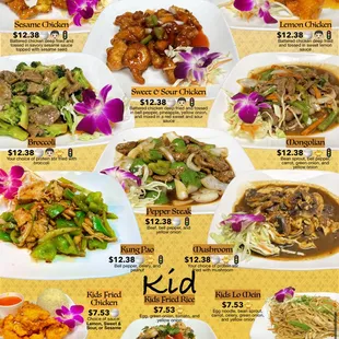 Dinner Menu as of 1/8/23