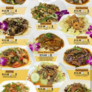 Dinner Menu as of 1/8/23