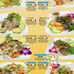 Dinner Menu as of 1/8/23