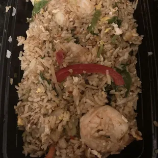 Shrimp basil fried rice