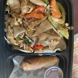 Pad kee mao with chicken