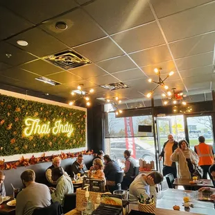 customers sitting at tables