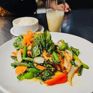 57. Basil Salmon Chef's Special