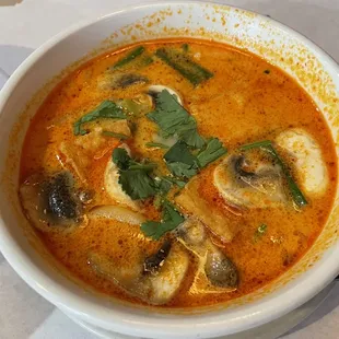 14. Tom-kha Soup with Fried Tofu