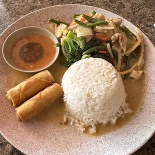 Green curry lunch special