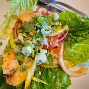 Pla Koong Shrimp salad