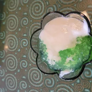 Tapioca and coconut milk dessert