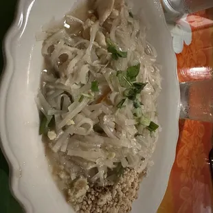 Chicken Pad Thai. This one had about 4 pieces of chicken in it, but it sure was tasty.