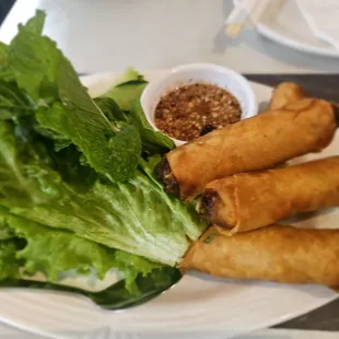 Dinner@Thai Issan Cuisine; 2/12/2025. Honestly, I should have just ordered these Ono *Spring Rolls* 4my Dinner.My Coffee Drink made me Full!