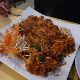 Pad Thai. It's not terrible. Not good either.