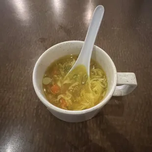 Egg Drop Soup with Chicken