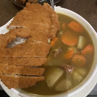 Japanese Curry with Fried Chicken