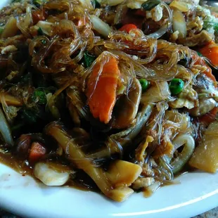 Pad Woosen with vegetables