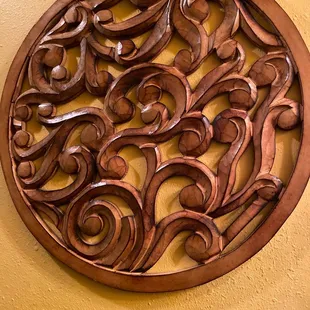 Wall carving.