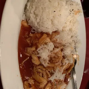 Sweet and Sour Chicken (lunch portion)