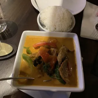 Panang duck curry