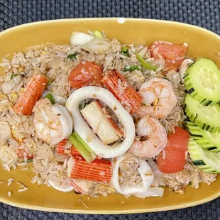 Seafood fried rice