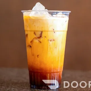 THAI ICED TEA WITH BOBA