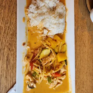 Chicken mango  curry.