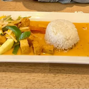 Mango curry with tofu