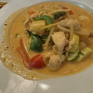 Pineapple curry with chicken
