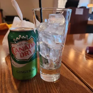 I'm glad they serve soda in a can. Not too keen on the fountain drinks anymore. They always taste odd.