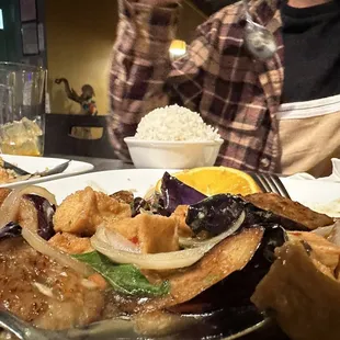 Spicy Eggplant* with tofu. Not spicy enough but very tasty. 8/10