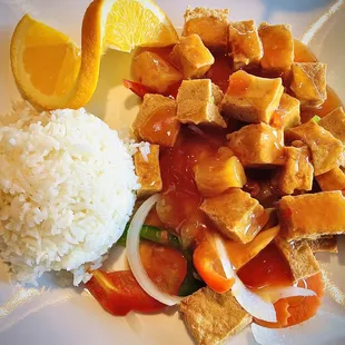 Sweet and Sour Tofu.. so fresh!