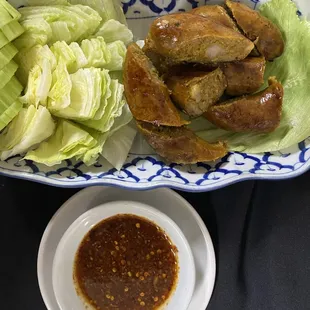 Thai Sausage with chili sauce