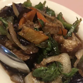 Sauteed Eggplant With Basil