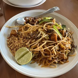 Pad Thai (it's a little too sour, maybe I won't add lime next time)