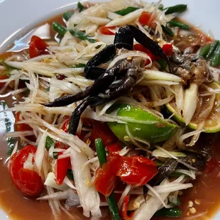 Loas papaya salad.