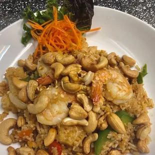 Pineapple fried rice.