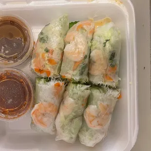 Fresh Shrimps Spring Rolls (3)